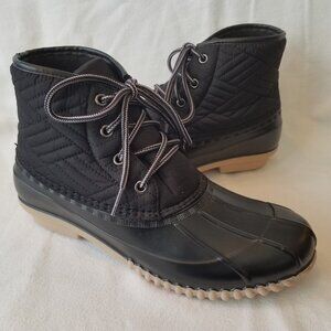 Magellan Outdoors Women Duck Boots Snow Waterproof Black Quilted Size 10